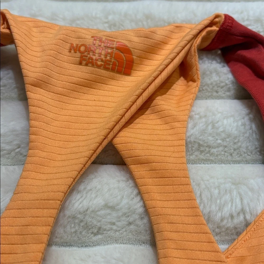 The North Face Red and Orange Active Bra